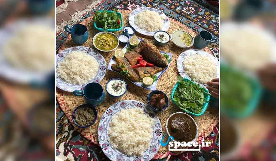 غذای محلی در اقامتگاه بوم گردی میلاش-استان گیلان